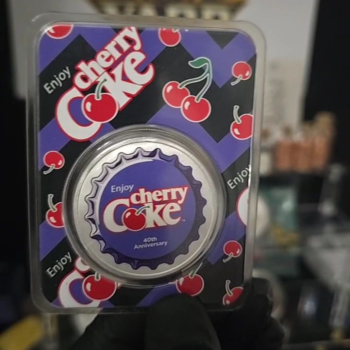 1oz Coca-Cola Cherry Coke 40th Anniversary Pin - Other