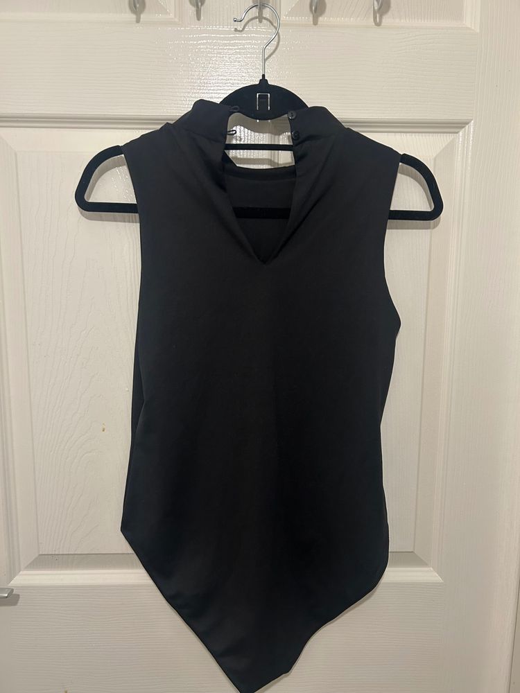 Black Sleeveless Bodysuit 2