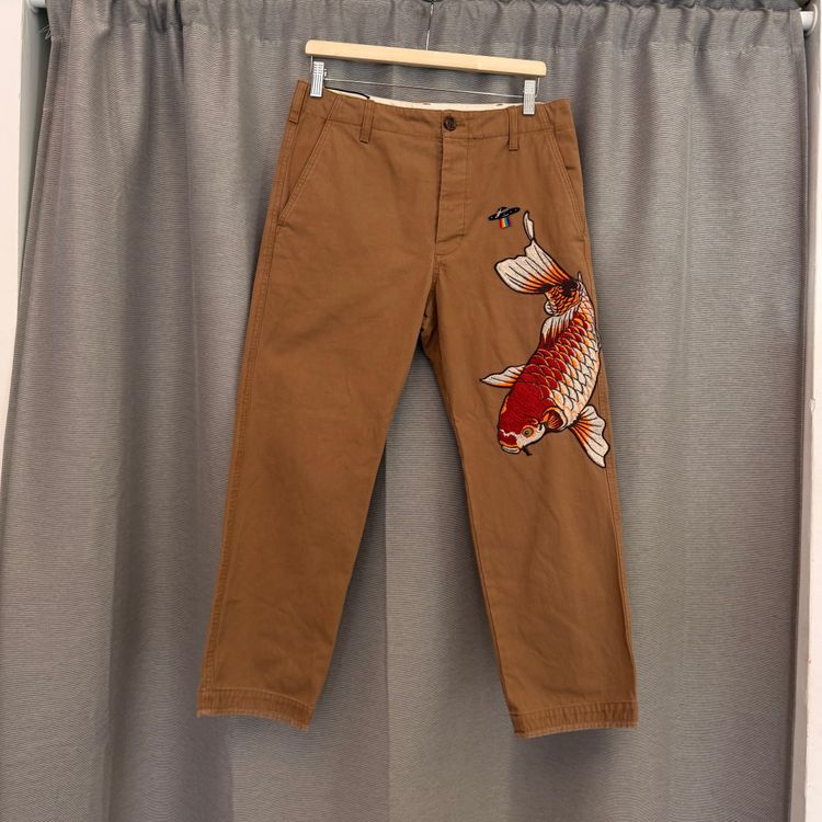 Gucci Koi Fish Cotton Pants M image 1