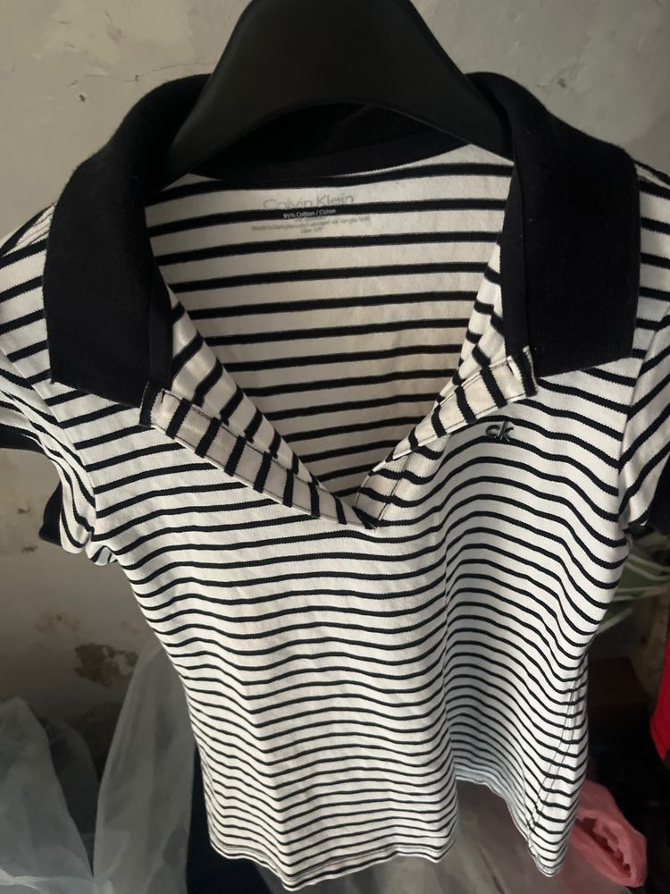 Calvin Klein Striped Polo Shirt