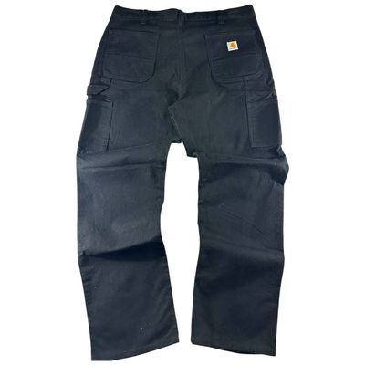 Carhartt Black Relaxed Fit Work Pants Carpenter USA (52 IT)