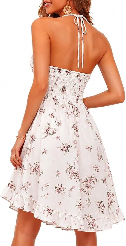 Floral Print Halter Neck Dress image 2