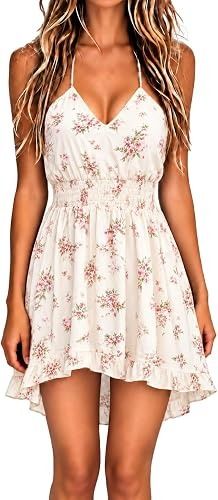 Floral Print Halter Neck Dress image 1