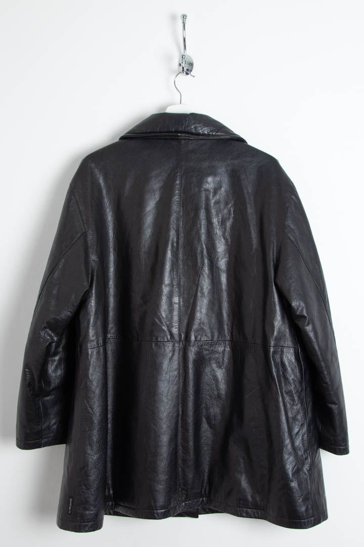 Women's Armani Jeans Leather Parka Jacket (XL) image 6
