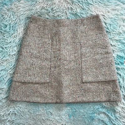 Grey Speckled Cos Skirt - Size 10