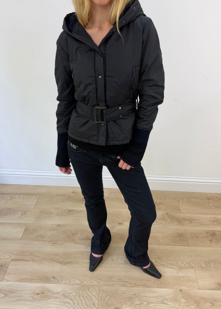 Immagine di medium black morgan de toi puffer jacket 7