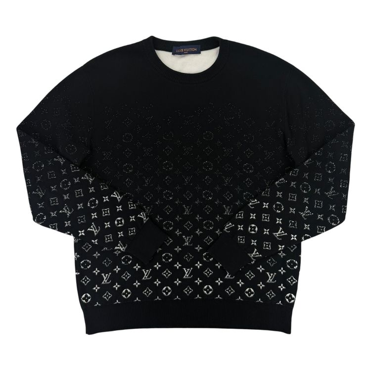 Louis Vuitton Men’s Gradient Monogram Crewneck Jumper - Medium