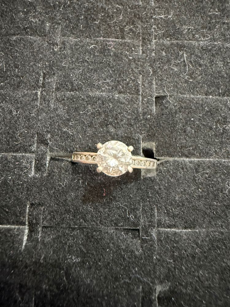 Silver Ring With Clear Stone