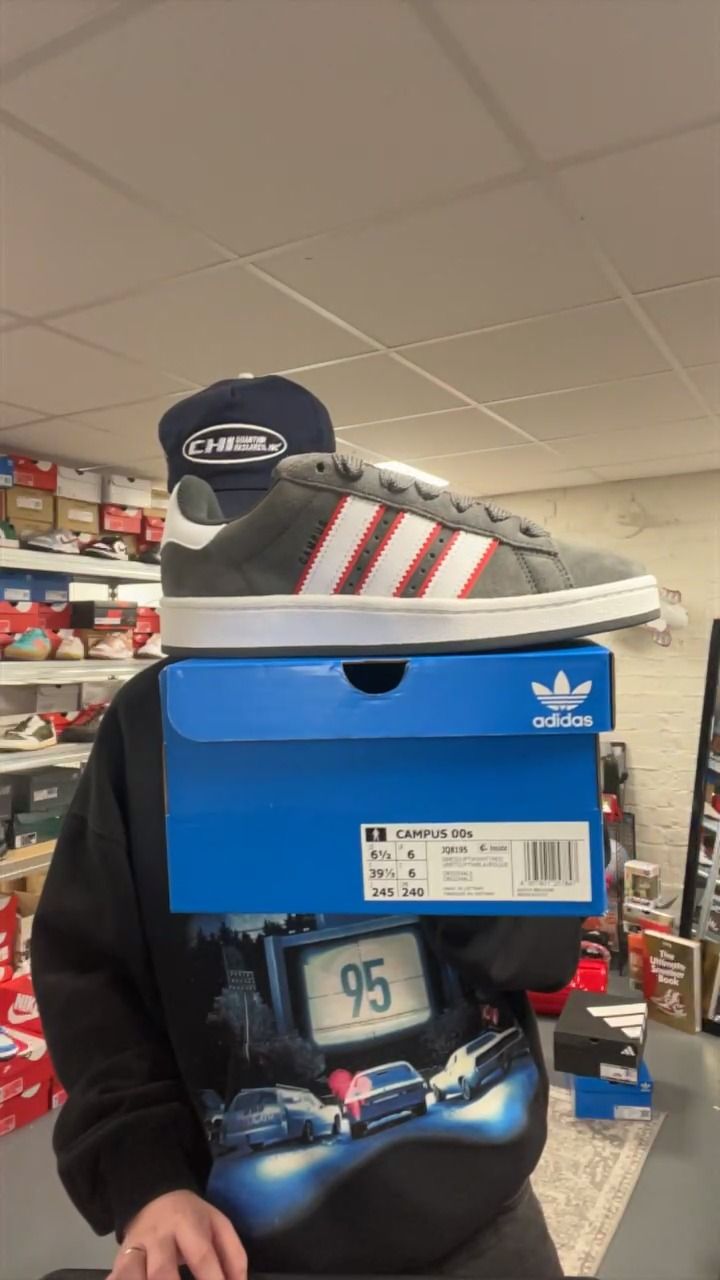 Adidas Originals Adidas Campus Grey White Red UK 6 NEW FULL BOX  product image