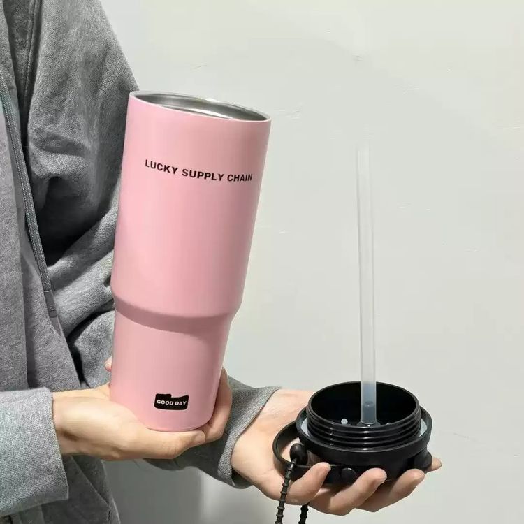 Insulated Travel Mugs With Handles And Straws image 4