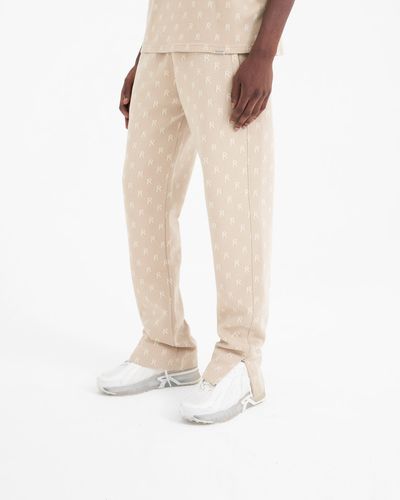 Represent Intarsia Initial Sweatpant - Wheat