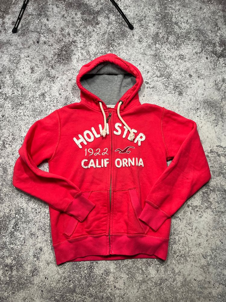 Hollister Red Zip-Up Hoodie
