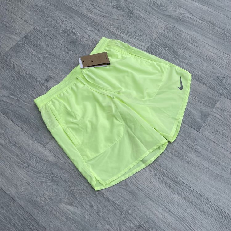 Nike Dri Fit Stride 7" Brief Lined Shorts Training Running Gym Volt [DM4761-701]