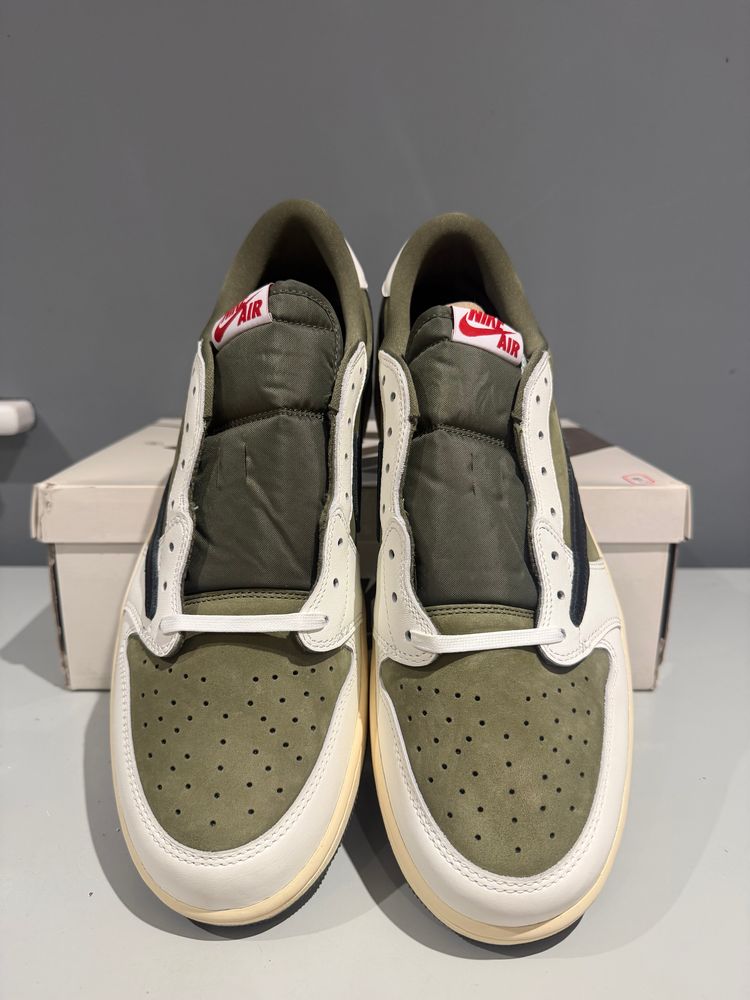 Jordan 1 Retro Low OG SP Travis Scott Medium Olive UK 13  imagen 3