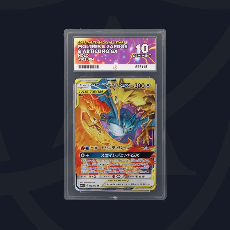 Ace 10 PERFECT SUBGRADES 2019 Tag Team Gx All Stars Moltres & Zapdos & Articuno Gx