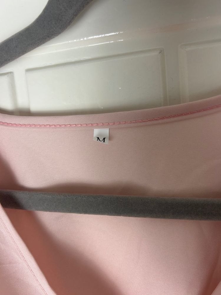 pink tiered dress image 2