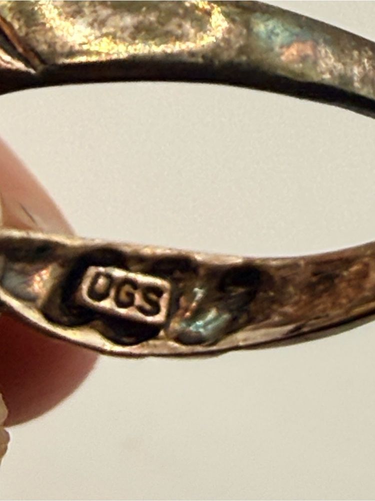 Silver Ring With Oval Stone imagen 2