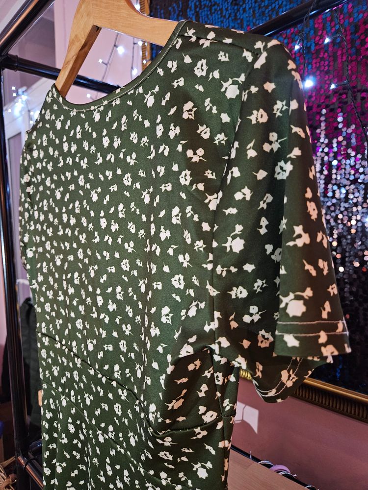 Green Floral Dress