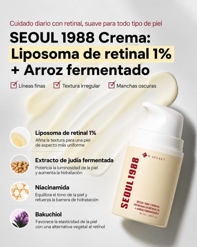 Seoul 1988 Crema retinal liposome 1% 
