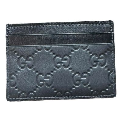Gucci Black Leather Card Holder