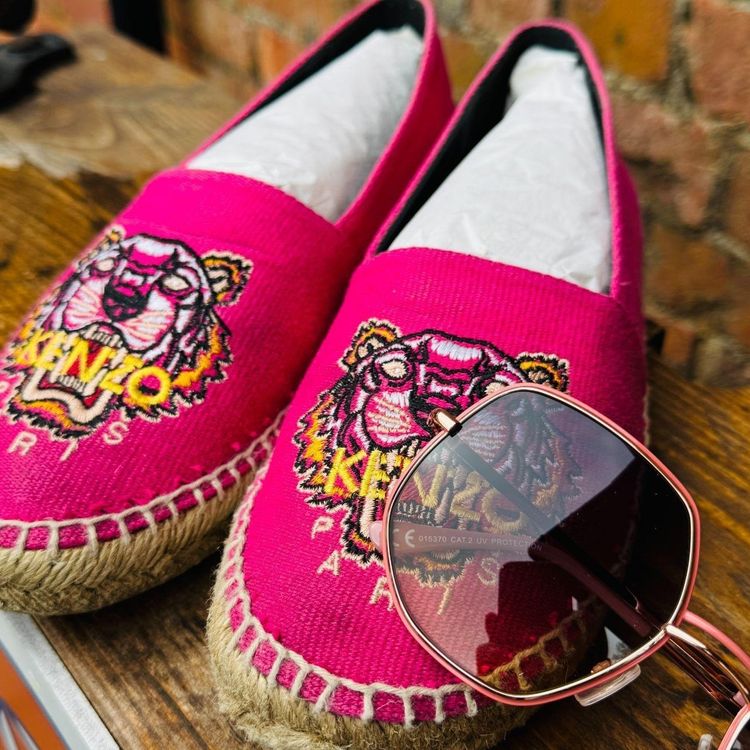 Kenzo Kenzo Paris: Classic Tiger Embroidered Espadrilles (Boxed) - Size 5 product image