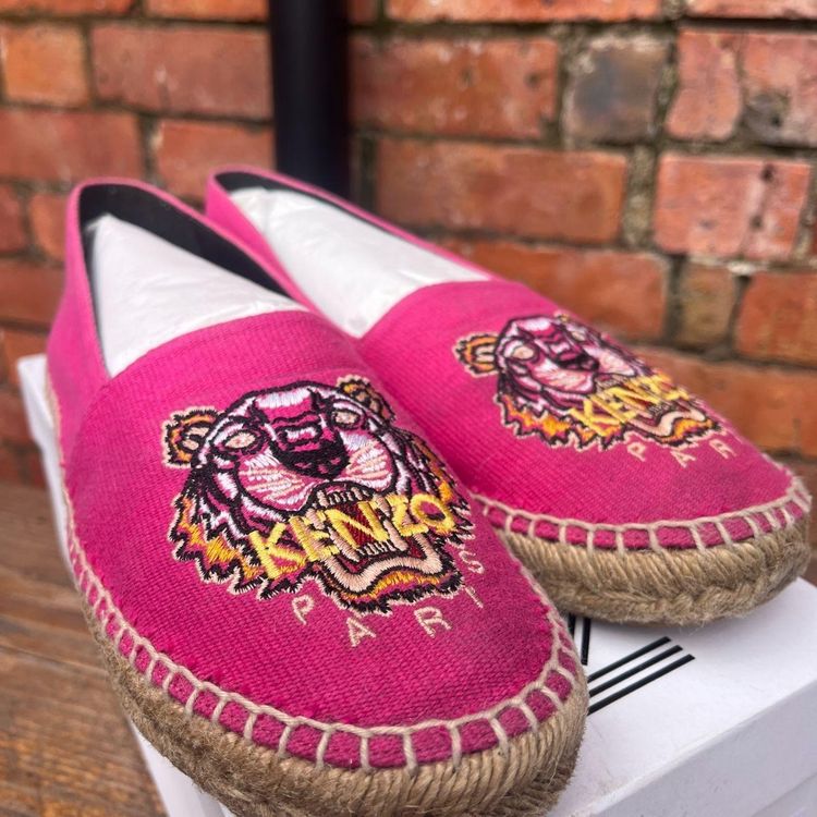 Kenzo Paris: Classic Tiger Embroidered Espadrilles (Boxed) - Size 5 image 4