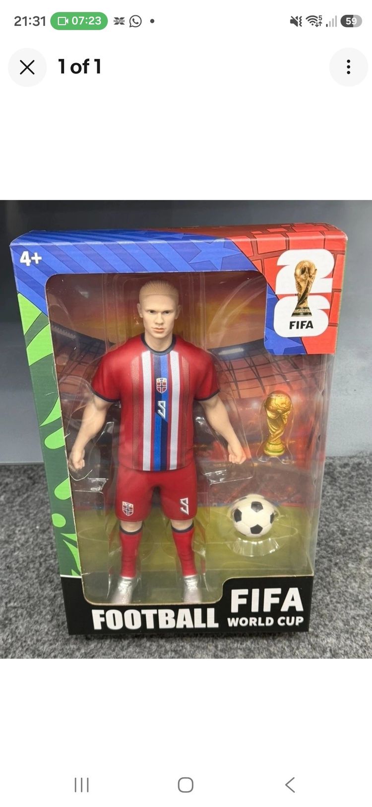 Haaland Fifa Football World Cup Action Figure