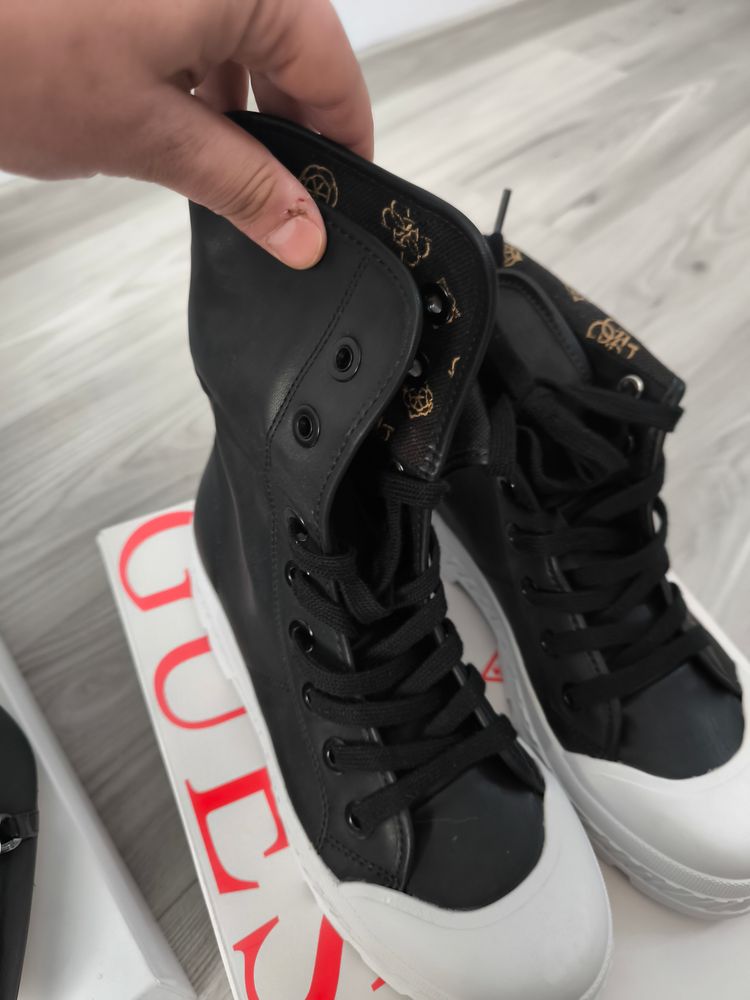 Guess Buty Sneakersy Trampki Damskie Guess High-Top Sneakers imagen 2
