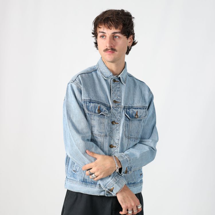 Light Blue 90s Wrangler Denim Jacket (M) 2