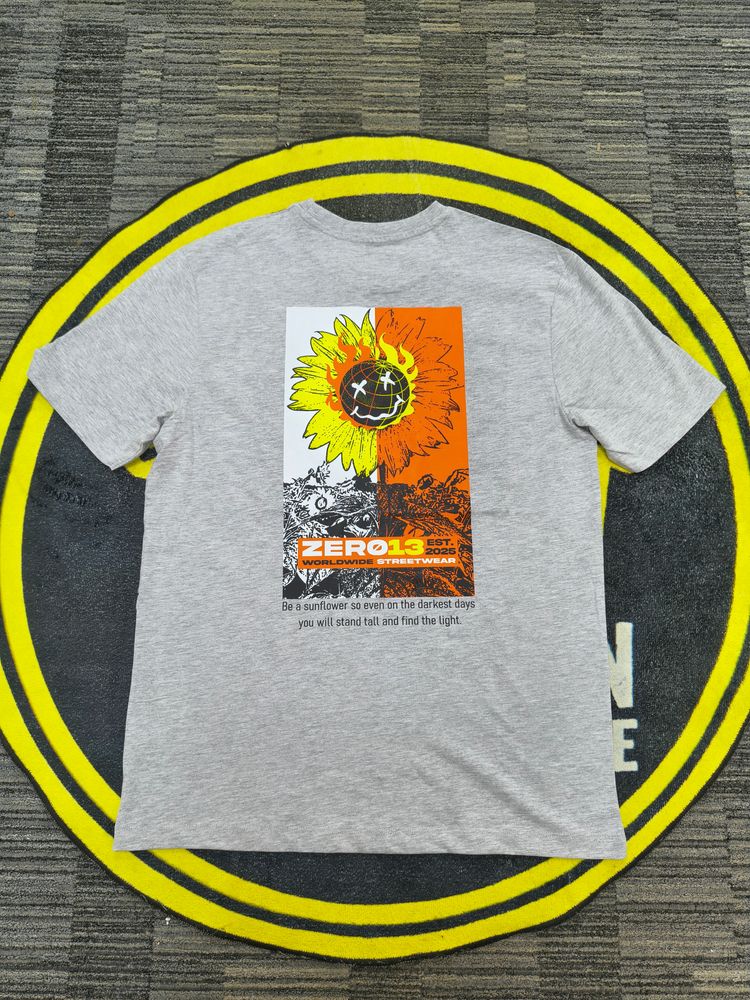 Zero13 Sunflower Grey T-Shirt, brand new, all sizes 