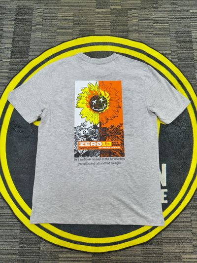 Zero13 Sunflower Grey T-Shirt, brand new, all sizes