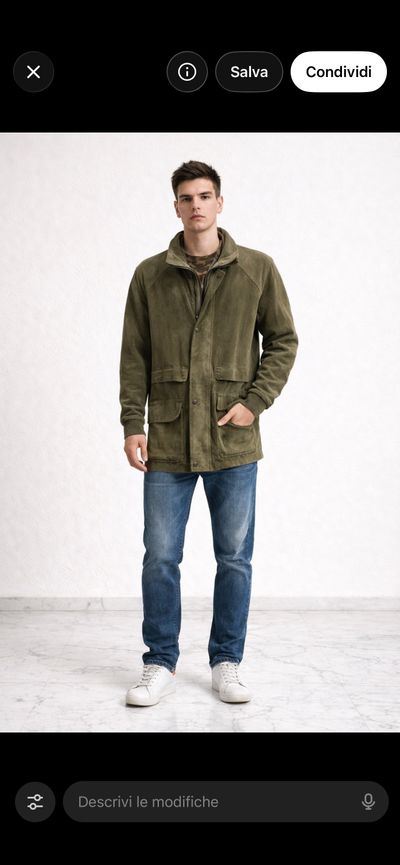 Green Jacket With Front Pockets