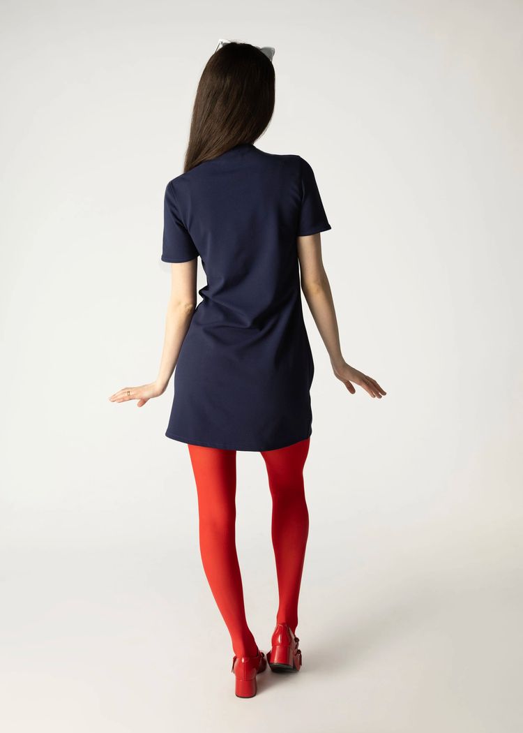 Immagine di LHM Ladies 60s Retro Mod Vintage Navy/White/Red Chrissy Mini Dress 2