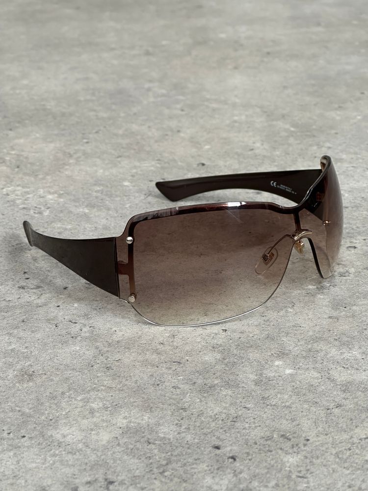 Gucci 2000s Tom Ford Era Oversized Shield Monogram Sunglasses image 3