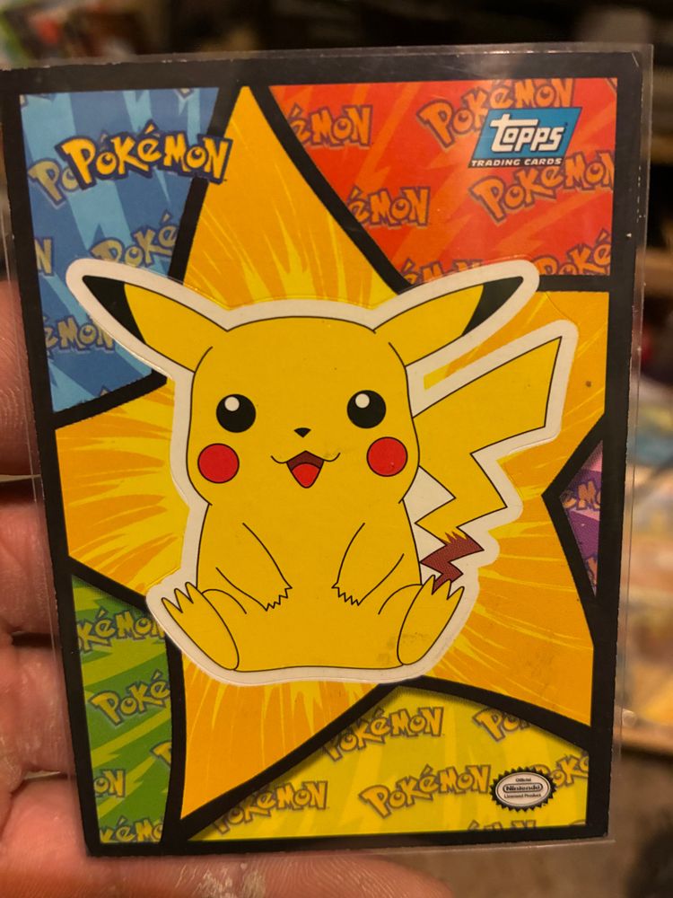 Topps Pokemon Topps Pikachu Sticker Card  product image