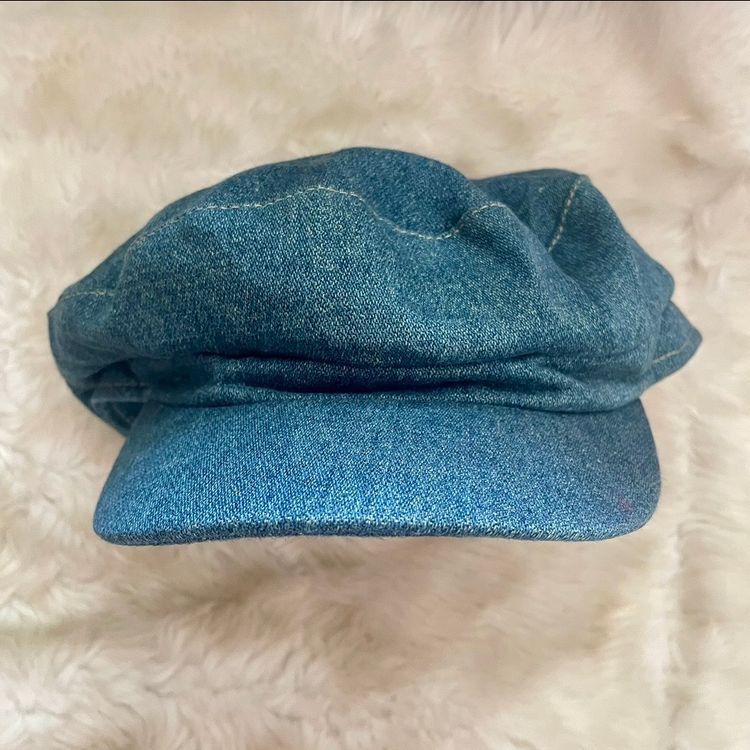 Other Mary Kate & Ashley 100% Cotton Classic Retro Denim Baker Boy Hat Newsboy Cap  product image