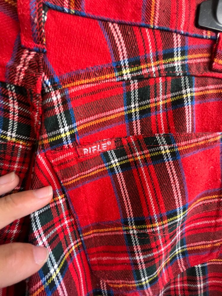 Rifle Red Tartan Plaid Pants 4