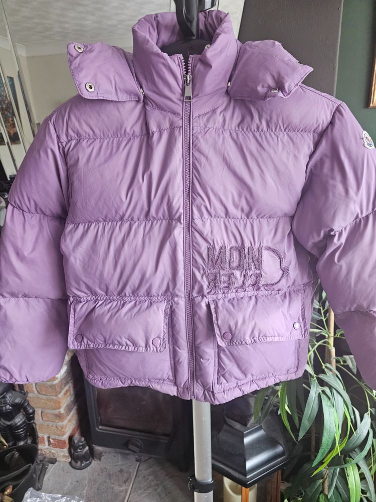 Moncler Purple Puffer Jacket Age 14  RRP £790.00