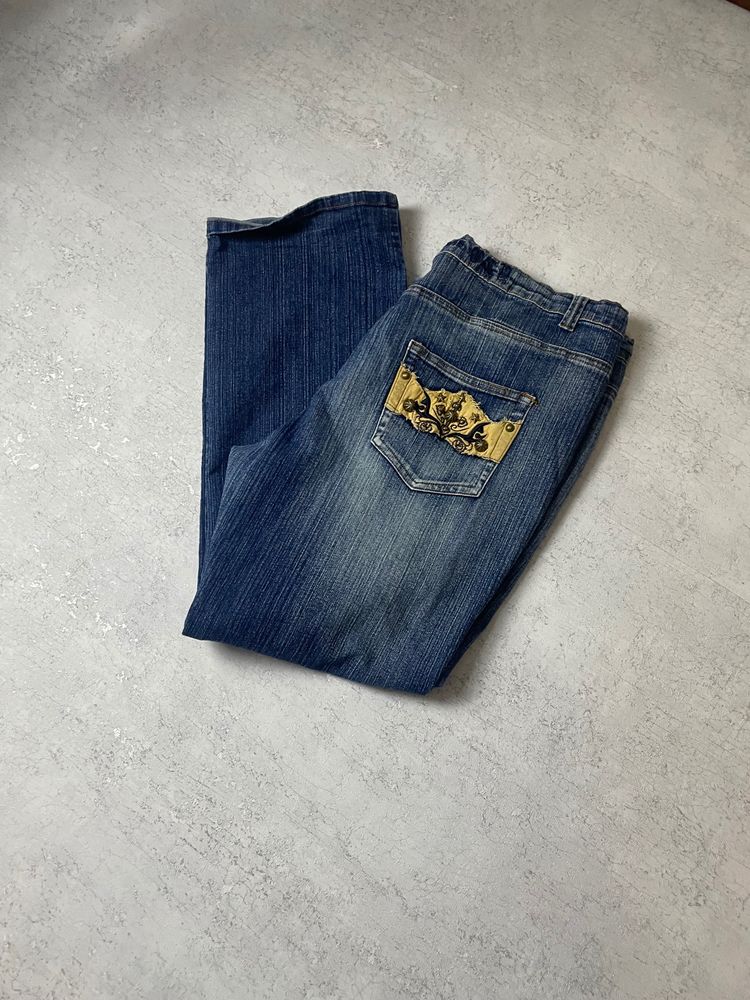 Nudie Jeans Blue Denim Jeans With Graphic Back Pocket product image