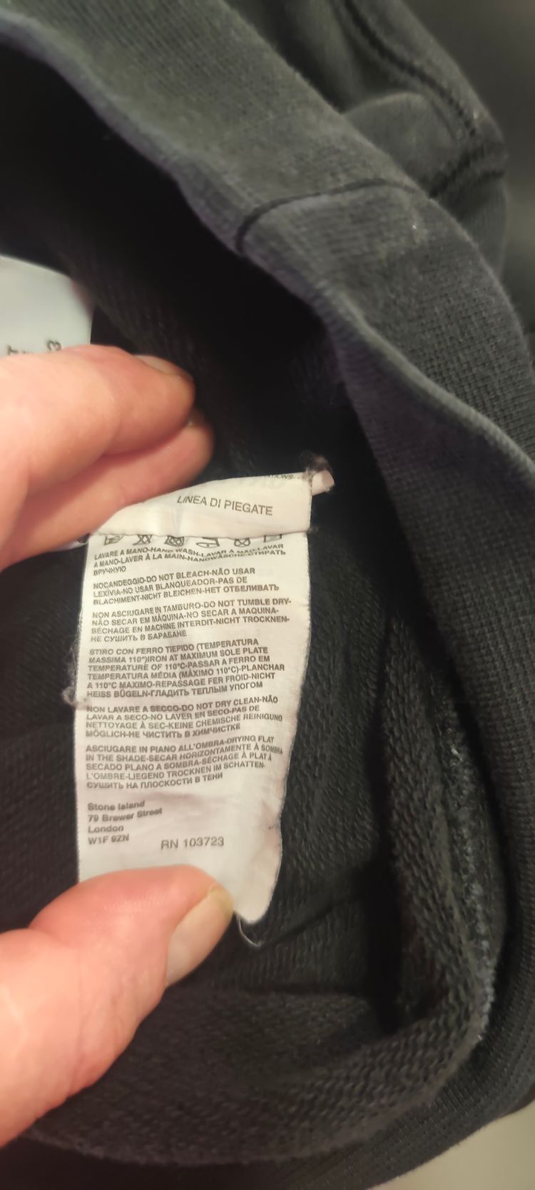 Stone Island Black Hoodie image 8
