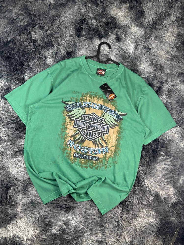 Harley Davidson Roatan Honduras T-Shirt Nuova Cartellinata Doppia Stampa L 