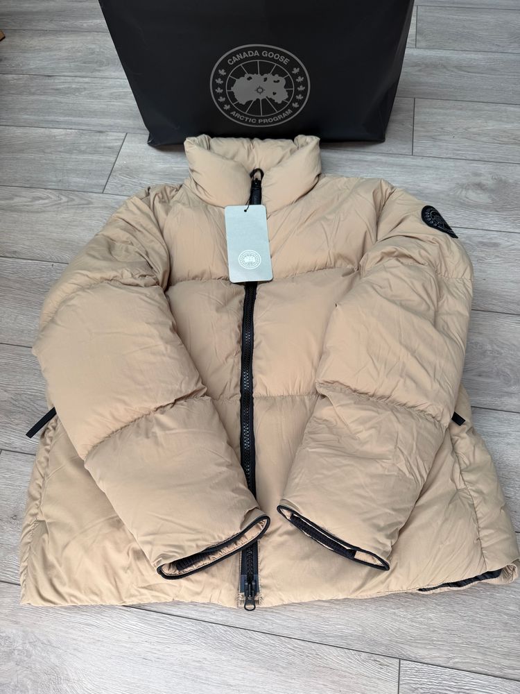 Canada Goose Lawrence Beige Puffer Jacket 