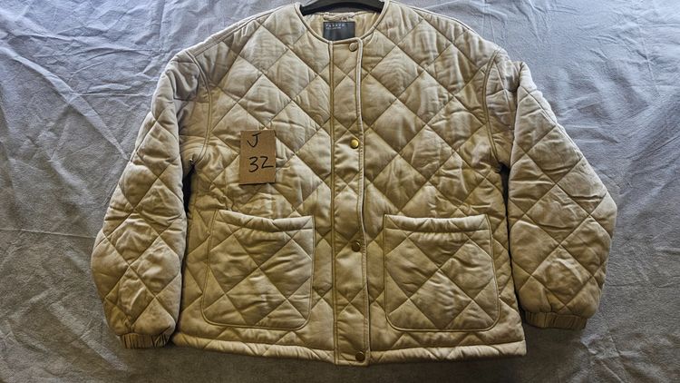 Papaya Quilted Outerwear Jacket