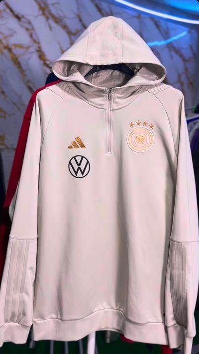 Adidas Germania DFB Training Hoodie 1/4 Zip VW – Nuova L/XL