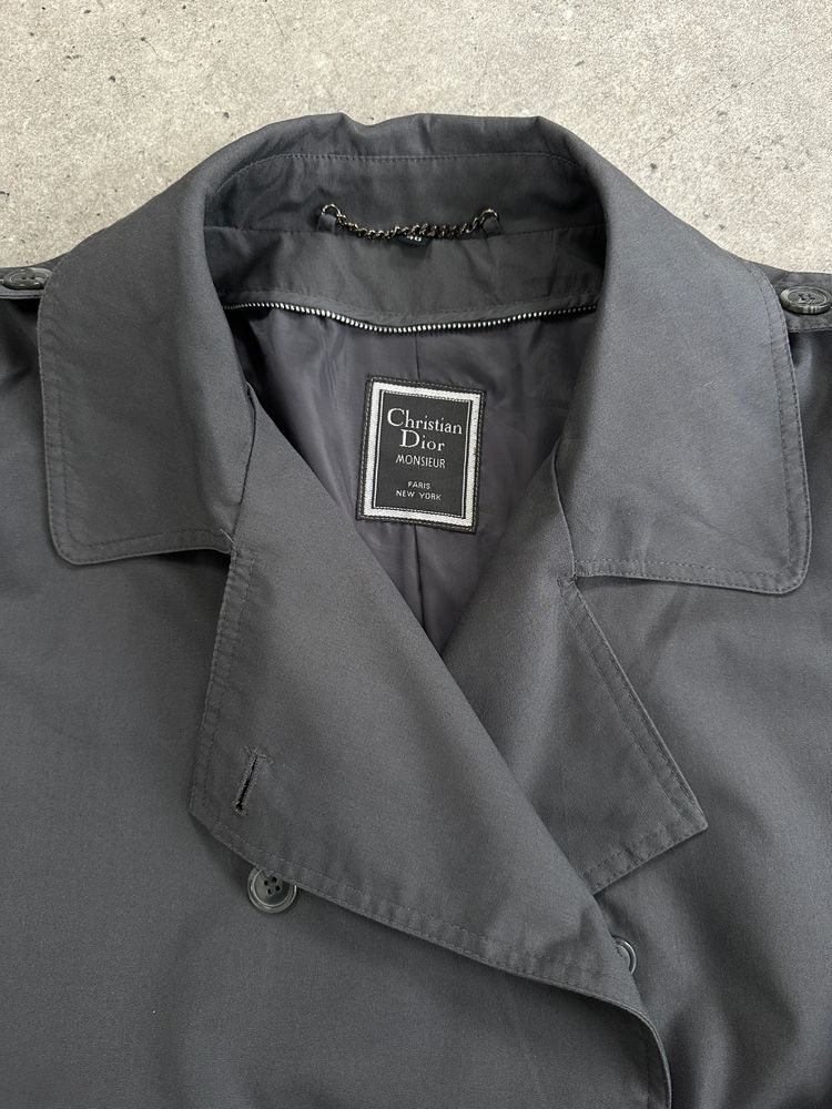 Christian Dior Monsieur 1990s Cotton Belted Trench Coat - L obraz 3