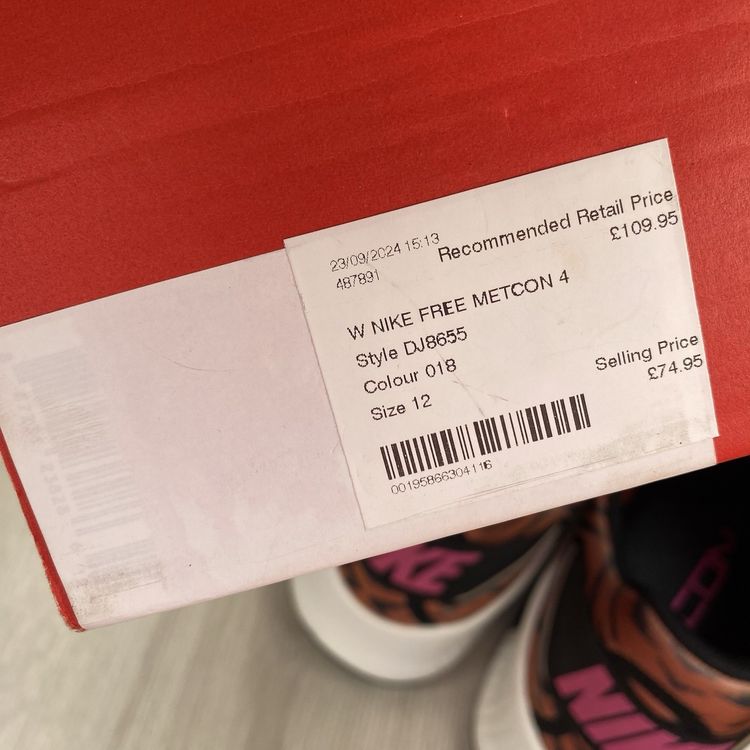 Size 9.5 - Nike Free Metcon 4 Trainers Tiger Burnt Sunrise DJ8655-018 6
