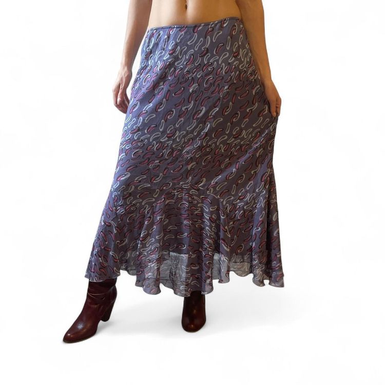 Y2K Chadwicks Patterned Maxi Skirt size M imagen 4