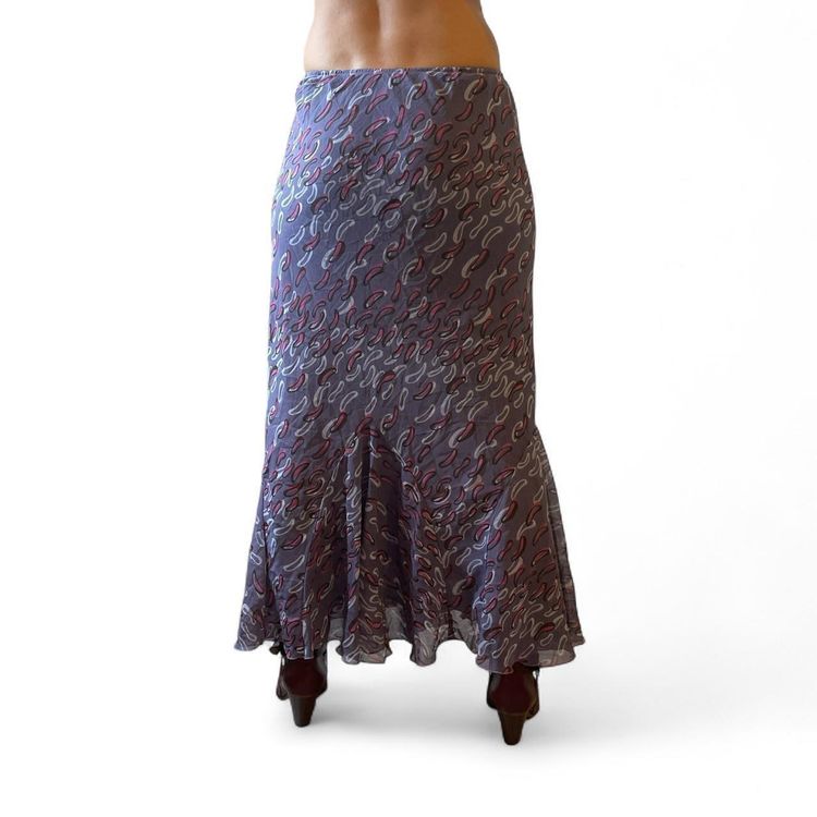 Y2K Chadwicks Patterned Maxi Skirt size M imagen 7