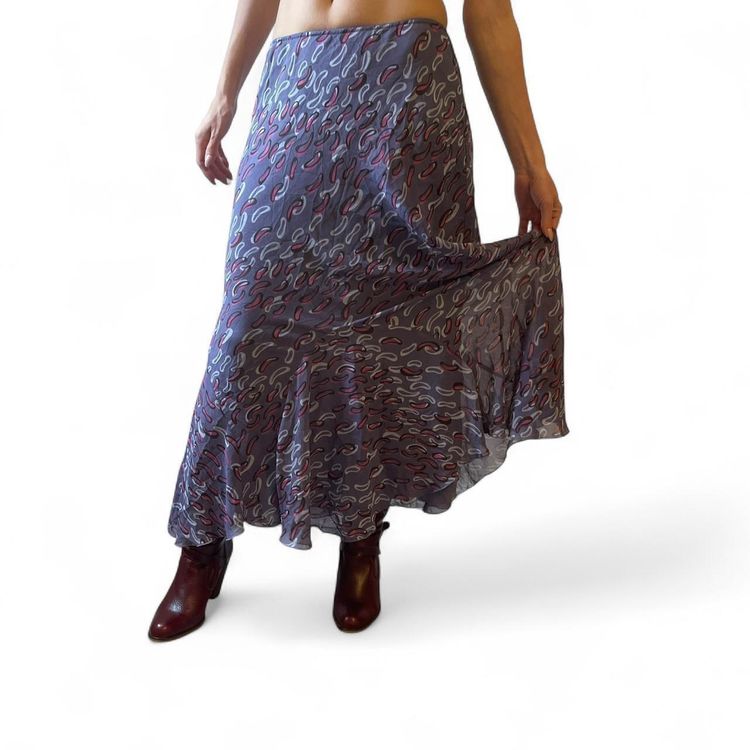 Y2K Chadwicks Patterned Maxi Skirt size M imagen 2