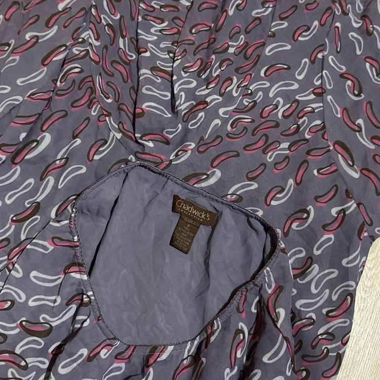 Y2K Chadwicks Patterned Maxi Skirt size M imagen 8